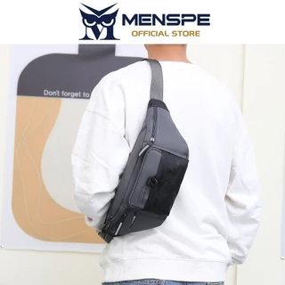 MENSPE กระเป๋าคาดเอว กระเป๋าคาดหน้าอกข้ามร่างกายอเนกประสงค์กระเป๋าคาดเอวทนต่อการสึกหรอสําหรับออกกําลังกายวิ่ง
