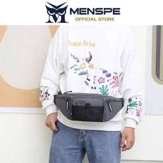 MENSPE กระเป๋าคาดเอว กระเป๋าคาดหน้าอกข้ามร่างกายอเนกประสงค์กระเป๋าคาดเอวทนต่อการสึกหรอสําหรับออกกําลังกายวิ่ง