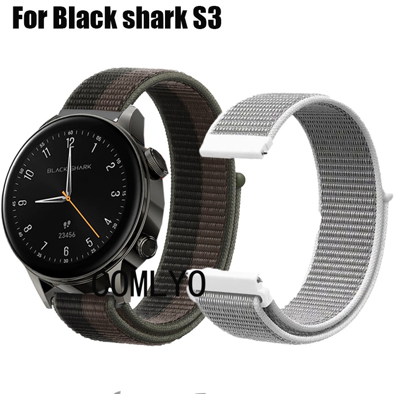 สําหรับ Black Shark S3 สมาร์ทสายนาฬิกาไนลอนห่วงกีฬาผู้หญิง MEN Band เข็มขัดกลางแจ้ง