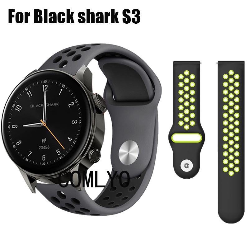 สําหรับ Black Shark S3 สายรัดสมาร์ทนาฬิกาซิลิโคน Rainbow กีฬาผู้หญิง MEN Band เข็มขัดซิลิโคน