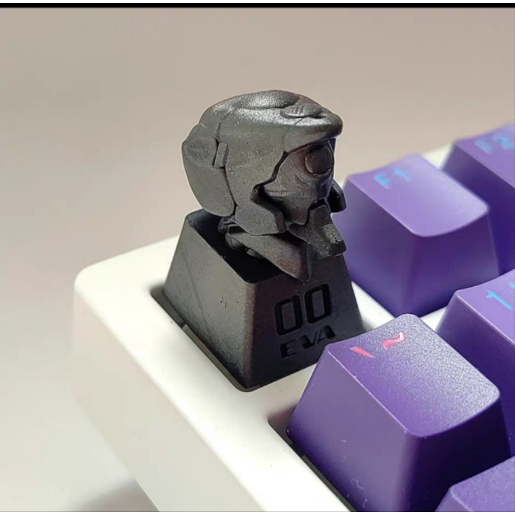 Eva Neon Genesis Evangelion เบอร์ 2 เครื่อง Keycap Handmade Unique Keycap diy ที่กําหนดเอง