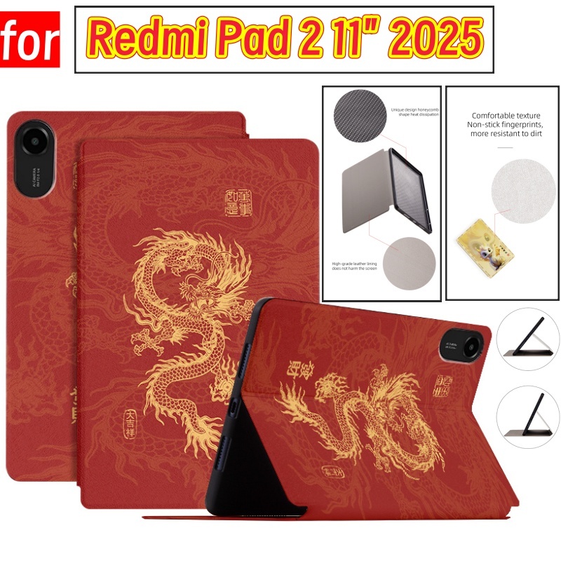 สําหรับ Redmi Pad 2 11 "2025 แฟชั่นแท็บเล็ตกรณีน่ารักการ์ตูน Series อะนิเมะรูปแบบ Flip Stand ปลอกหนัง PU สําหรับ Xiaomi Redmi Pad2 11 นิ้ว 2025