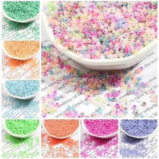 St.kunkka 1000 ชิ้น ต่อชุด ลูกปัด สีสันพาสเทล สำหรับทำเครื่องประดับ DIY ขนาด 2-4 มม. หนัก 10-28 กรัม