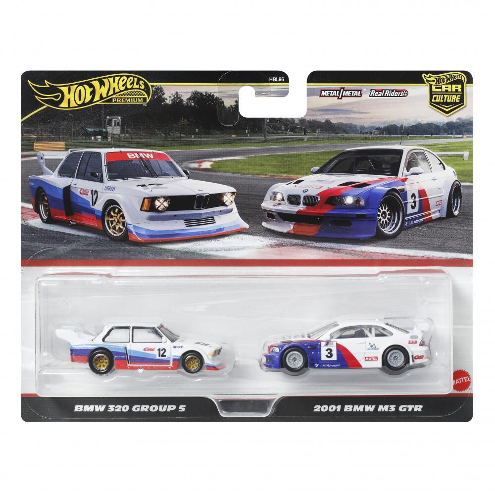 Hot Wheels JBK99-9866 Premium 2-Pack BMW 320 Group 5/2001 BMW M3 GTR