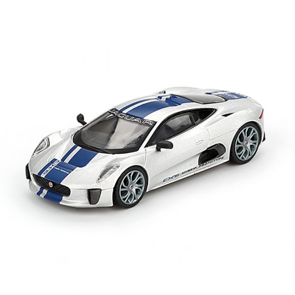 Mini GT MGT00960 960 1/64 Jaguar C-X75 Silver LHD Diecast Scale รถโมเดล