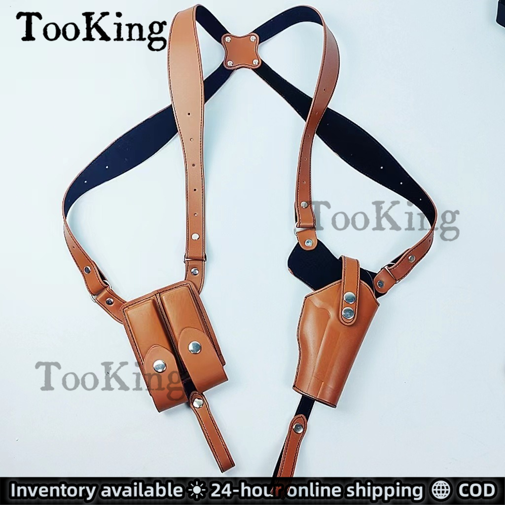 TooKing ซองหนังรักแร้ 92G ปรับ hi/dden g/-un bag quick p/ull double r/ow กระเป๋านิตยสาร G17 G19 G20 G22 G23 P220 P226 P227 P320 M9ac 1911
