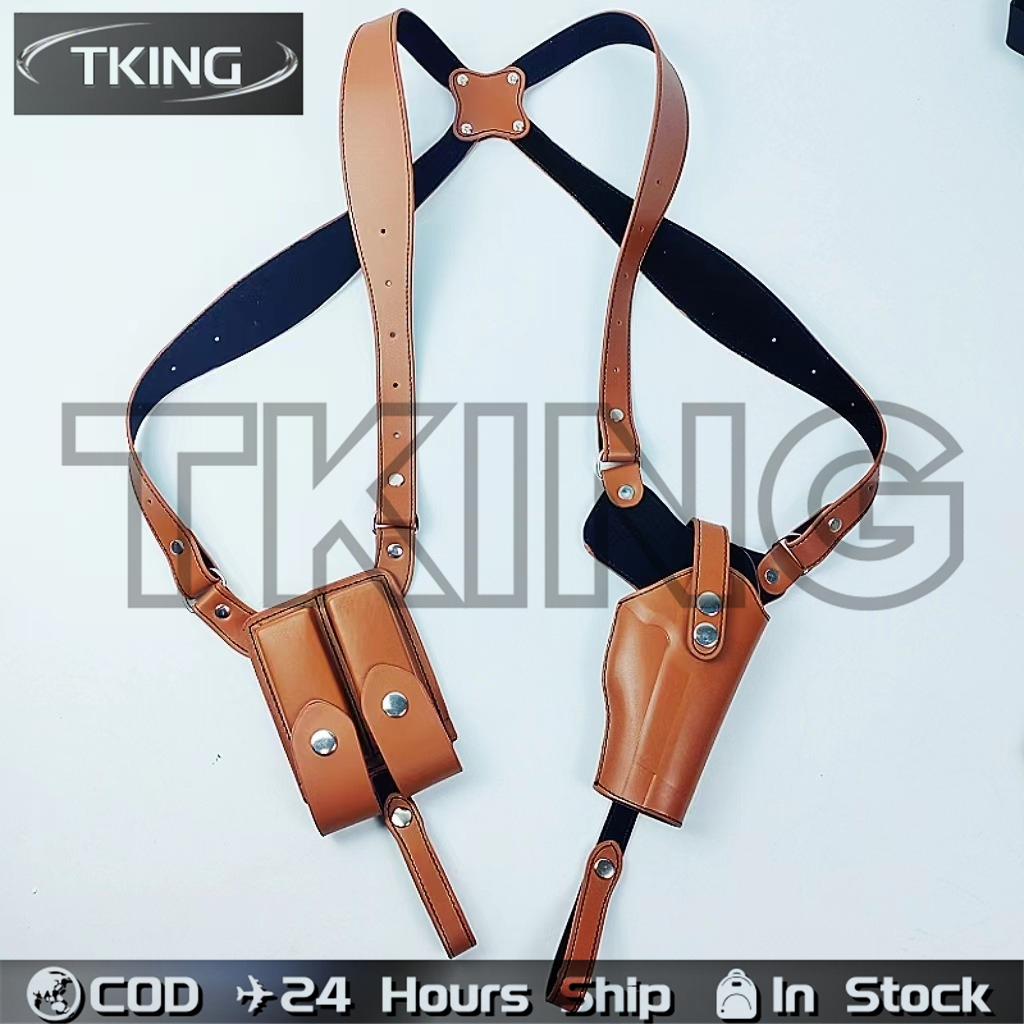 TKing ซองหนังรักแร้ 92G quick pull double row กระเป๋า G17/G19/G20/G22/G23 P220 P226 P227 P320 M9actical อุปกรณ์เสริม 1911