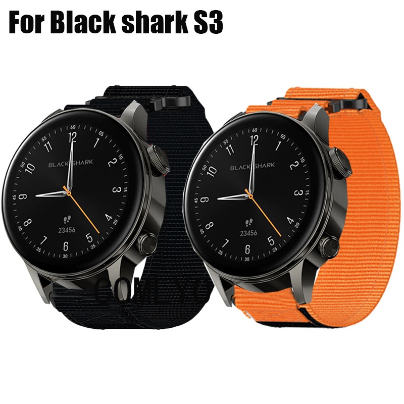 สําหรับ Black Shark S3 สายนาฬิกาอัจฉริยะ MEN ผ้าใบไนลอนกีฬาเข็มขัดวงกลางแจ้ง