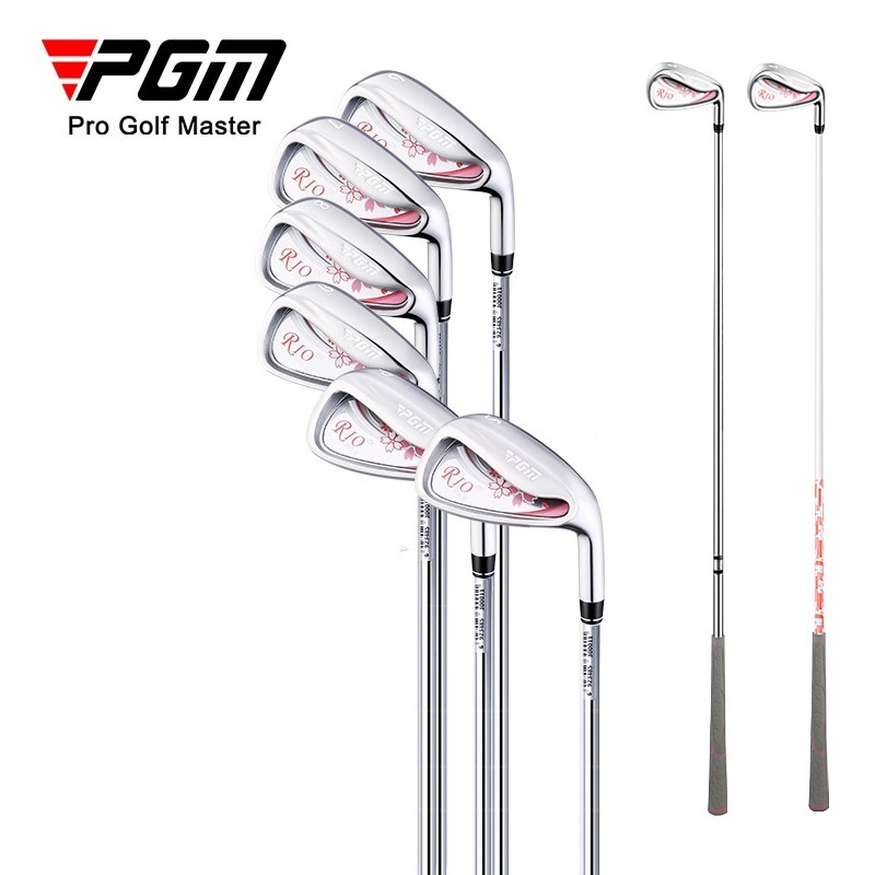 PGM RIO III เหล็กกอล์ฟด้านหลังโพรง 6 7 8 9 PW SW ขวา handed club สําหรับผู้หญิงเริ่มต้นระดับกลาง