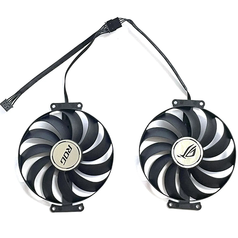 1 ชุด 5PIN 95 มม.ROG-STRAIX-RX6600XT GPU พัดลมสําหรับ ASUS ROG STRIX RX 6600 XT กราฟิกการ์ดพัดลมระบา