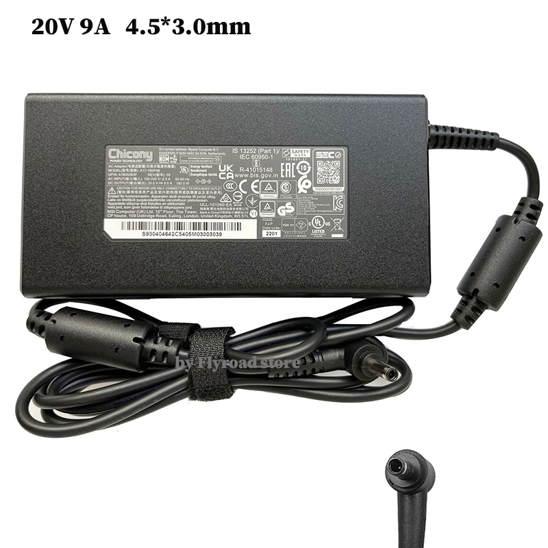 180W แล็ปท็อปสําหรับ MSI GL66 GL76 WF66 GF66 GF76 WF76 GF75 Creator m16 Creatorpro m16 m17 Stealth 1