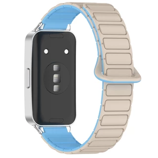 สายรัดซิลิโคนสายรัดข้อมือสีคู่อุปกรณ์เสริมสร้อยข้อมือสําหรับ Huawei Band 11 Pro 10 9 8