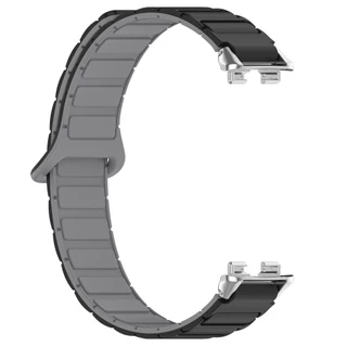 สายรัดซิลิโคนสายรัดข้อมือสีคู่อุปกรณ์เสริมสร้อยข้อมือสําหรับ Huawei Band 11 Pro 10 9 8