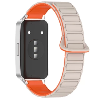 สายรัดซิลิโคนสายรัดข้อมือสีคู่อุปกรณ์เสริมสร้อยข้อมือสําหรับ Huawei Band 11 Pro 10 9 8