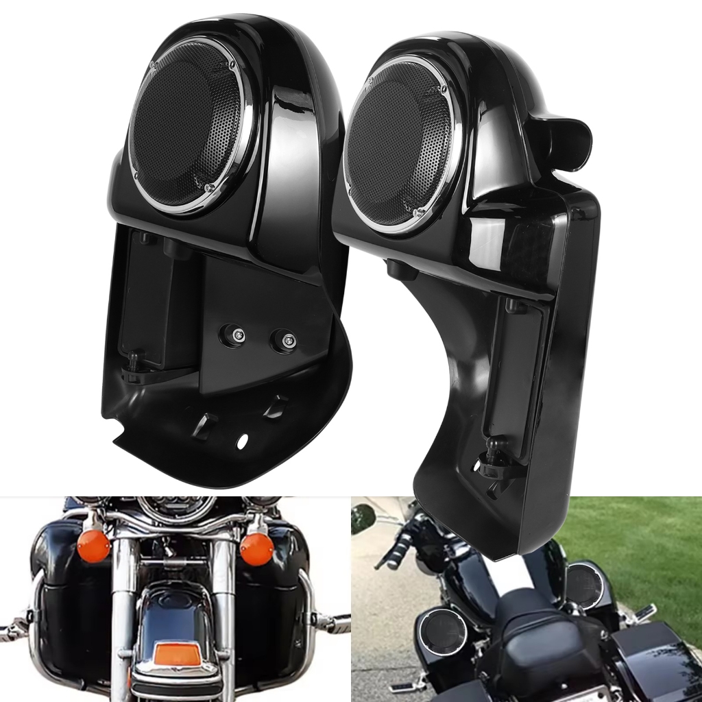 รถจักรยานยนต์ Lower Vented Fairing 6.5" ลําโพงกล่อง Pod สําหรับ Harley Touring Road Glide Electra FLHX FLTRX FLHTK 2014-2023