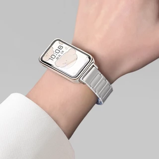 สายรัดซิลิโคนสายรัดข้อมือสีคู่อุปกรณ์เสริมสร้อยข้อมือสําหรับ Huawei Band 11 Pro 10 9 8