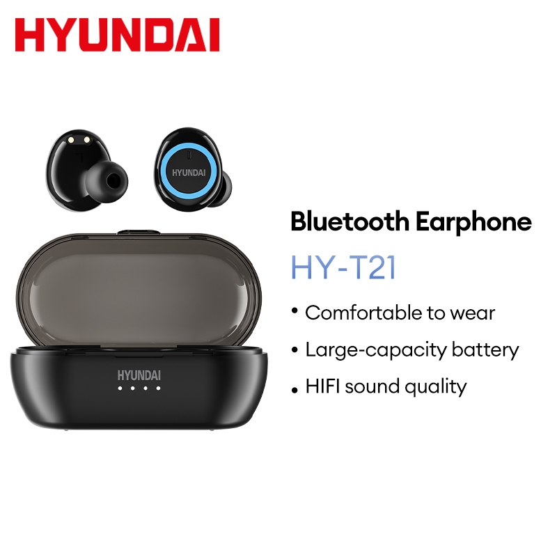 Hyundai HY-T21 หูฟังบลูทูธ 5.3 คุณภาพเสียง HD สําหรับเล่นเกม