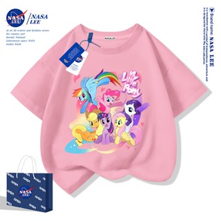 【สินค้าพร้อมส่ง×จัดส่งภายใน 3 วัน】เสื้อยืดเด็ก NASA ผ้าฝ้ายส…