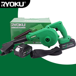 RYOKU ชุดโบลเวอร์ไร้สาย เครื่องเป่าลมหิมะแบบชาร์จไฟได้, กําจัดฝุ่นมือถือใบโบลเวอร์, เครื่องมือทําสวนอเนกประสงค์, พร้อมโบลเวอร์หิมะแบบชาร์จไฟได้, กําจัดฝุ่นมือถือใบ,