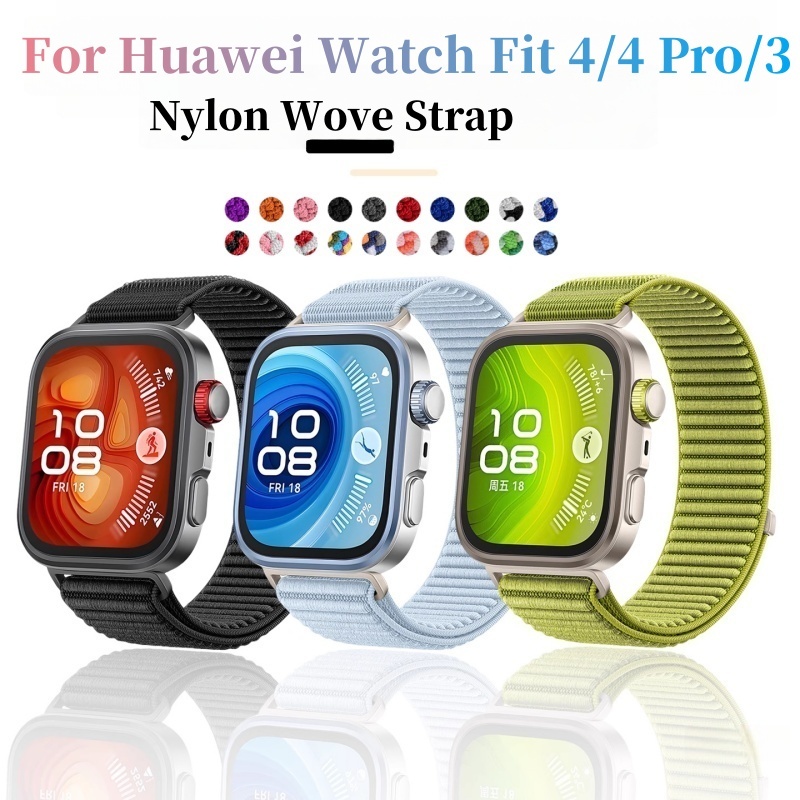 ไนลอนนุ่มสําหรับ Huawei นาฬิกา Fit 4 Pro/Fit 4/Fit 3 เปลี่ยน Breathable Band สร้อยข้อมือสําหรับนาฬิก