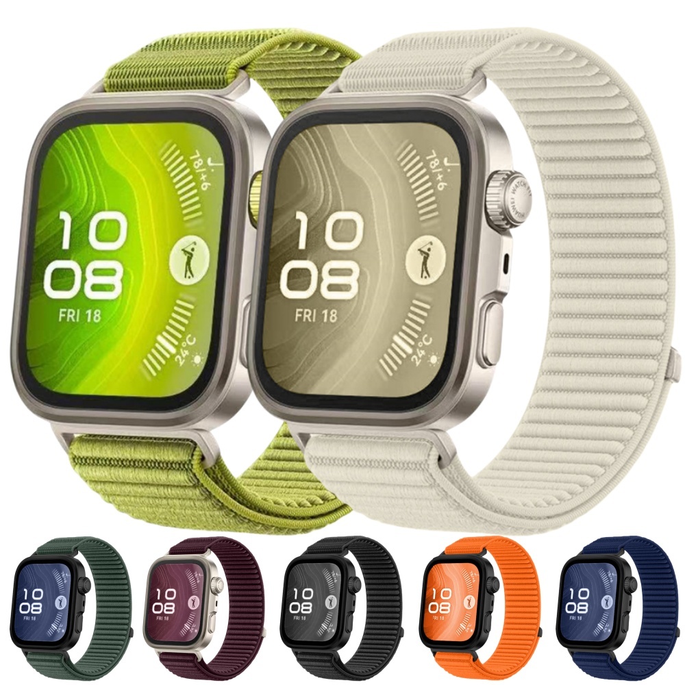 Huawei watch Fit 4 Velcro buckle สายไนลอนสําหรับ huawei watch fit3 สร้อยข้อมือสําหรับ Fit4 pro อุปกรณ์เสริมสมาร์ทวอทช์กีฬา band