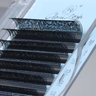 GLAMLASH U รูปร่าง YY ขนตาปลอม 8-15 มม.ผสม CD Curl เคล็ดลับคู่ Lashes Extension Hand-wowen ขนตาส่วนบุคคล