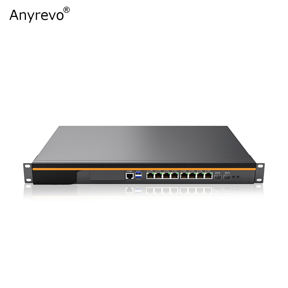 1U Rackmount Server Intel Core I7-4700 / I7-4800 Quad Core Soft Router พร้อม Intel 8 Intel i226V 2.5