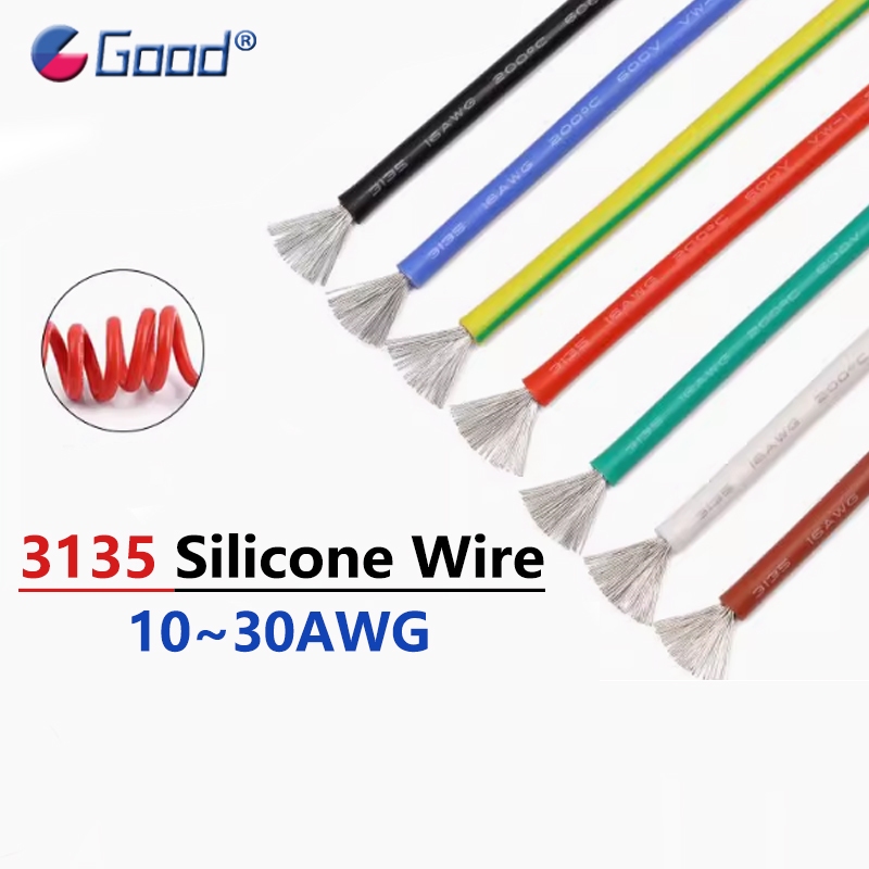 Ul3135ลวดซิลิโคนฉนวนกันความร้อนทองแดงดีบุก30 28 26 24 22 20 18 16 14 12 10 โดยรวม ทนอุณหภูมิสูงสายสา
