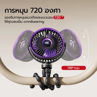 MAXAWEI พัดลมรถเข็นเด็ก ทํางานเงียบ อากาศพัดลมเด็ก วัสดุระดับอาหาร พัดลม usb ผ่านการรับรอง อย พกพา ป้องกันการหนีบ เหมาะกับรถเข็นเด็กและเตียง