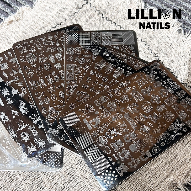 พร้อมส่งในไทย  Stamping plate แผ่นปั้มลาย เพ้นท์ลาย พิมพ์แม่พิมพ์เครื่องมือทําเล็บเครื่องมือ