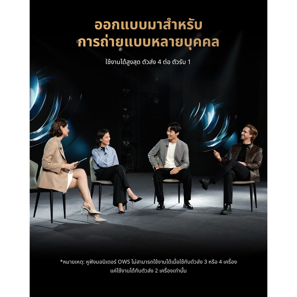 Hollyland Lark MAX 2 ไมค์ไวเลส 48KHz 32-bit ไมค์ไร้สายตัดเสียงรบกวนอัจฉริยะ Time Code ไมค์ไลฟ์สดพร้อมหูฟังไร้สาย ฟังเสียงแบบ Real-Time รองรับทั้งกล้องและมือถือ - รูปที่ 7