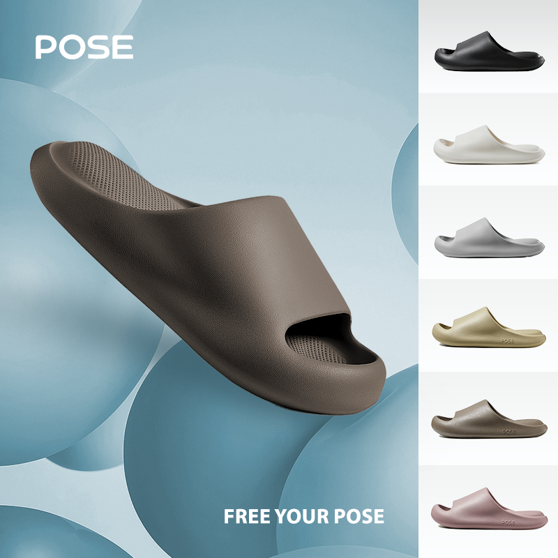 【Livestream】POSE Cloud Bounce รุ่นอุ้งเท้าแมว กันลื่นใช้ในบ้าน พื้นนุ่ม กันกระแทก รองเท้าแตะไซส์ใหญ่ PS5819W