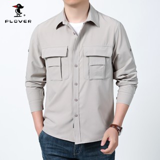 PLOVER เสื้อเชิ้ตแขนยาวผู้ชาย Breathable Quick-Drying สำหรับ…