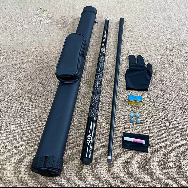 snooker cue ไม้คิวสนุ๊กเกอร์  ทนความชื้น 145cm  ระบบแยกส่วน 2 ท่อน ด้ามจับลายเส้นกันลื่น