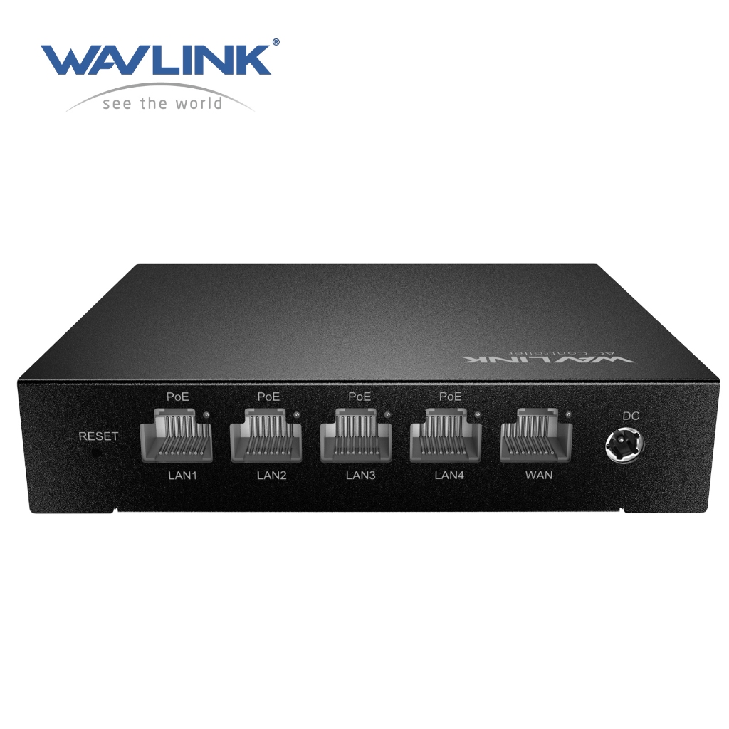 WAVLINK สวิตช์ Gigabit PoE 5 พอร์ตพร้อมตัวควบคุม AC