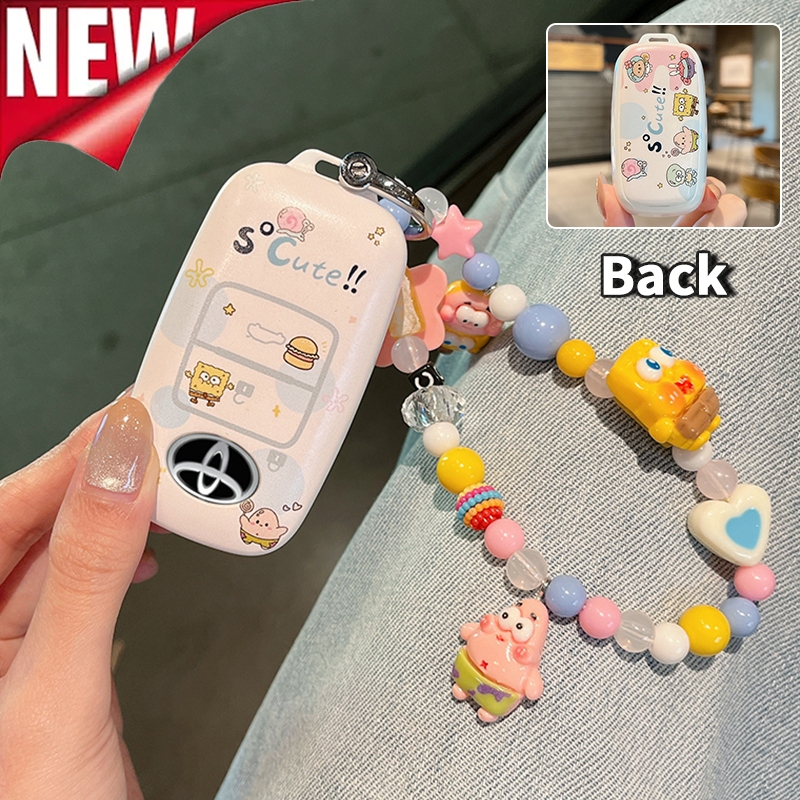 TOYOTA Vios 2023 TPU key Cover Yaris Cross/Raize/Veloz/Avanza/Wigo/Vios (2022-2025 รุ่น) Keyless Remote Sarung Kunci Kereta อุปกรณ์เสริมกุญแจรถ