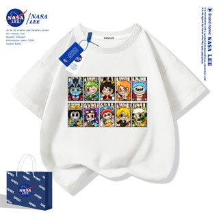 [คลังสินค้าพร้อม] เสื้อยืดแขนสั้นผ้าฝ้ายแท้สําหรับเด็ก NASA …