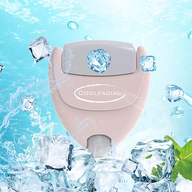 2-in-1 Heart Shaped ลูกกลิ้งน้ําแข็งมัลติฟังก์ชั่นแบบพกพา Ice Roller Application Eye และ Facial Massage Care Tool