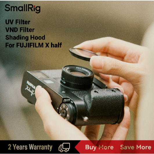 SmallRig สําหรับ FUJIFILM X half , ฟิลเตอร์ UV แบบแนบได้ #5392B #5214B, แรเงาฮู้ด #5393 #5215, ฟิลเตอร์ VND #5391B #5225B
