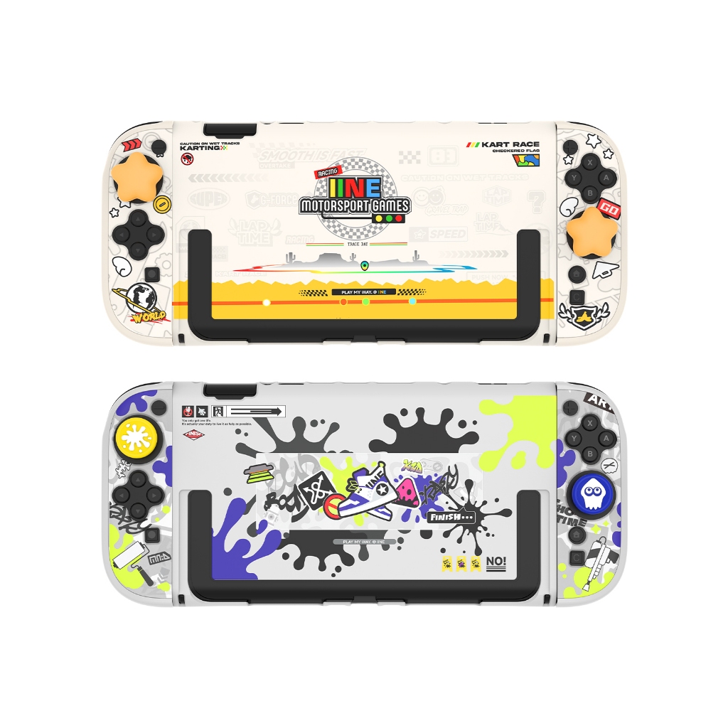 ชุดเคสป้องกันกระจก IINE สําหรับ SWITCH 2 /การพิมพ์ความละเอียดสูง / แม่พิมพ์ที่มีความแม่นยํา / การป้องกันเต็มรูปแบบ /รวมฝาจอยสติ๊ก 2 ชิ้น /กระจกนิรภัย / เคสการ์ด