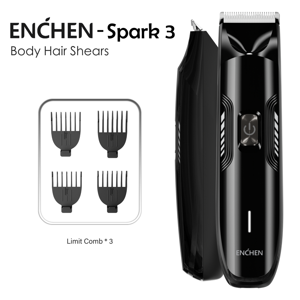 ENCHEN Spark-3 ปัตตาเลี่ยนผมไฟฟ้าสําหรับผู้ชายมืออาชีพเสียงรบกวนต่ํา