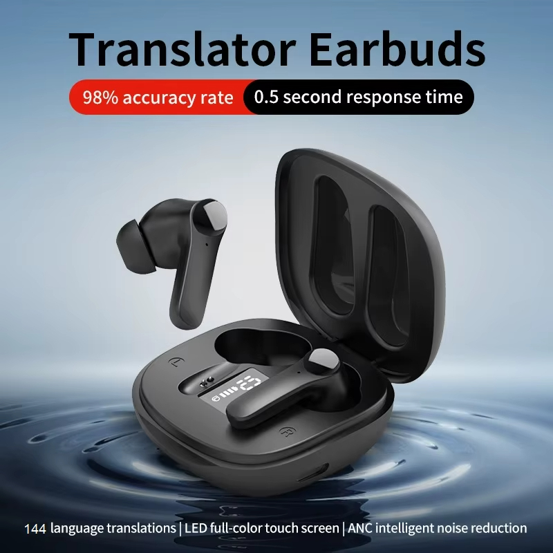 หูฟังแปลใหม่ 144 หลายภาษาทันที Translate Smart Voice Translator B11Wireless Bluetooth Translator หูฟ