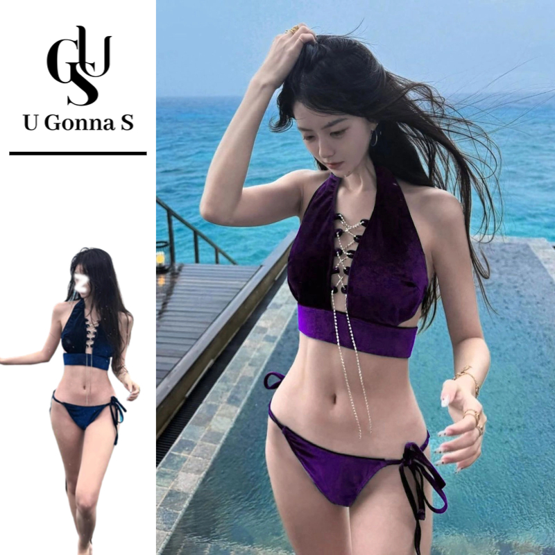 U Gonna S ชุดบิกินี่ชุดว่ายน้ํา 2 ชิ้นสําหรับผู้หญิงเบาะ Push Up ชุดเซ็กซี่ Beachwear เสื้อผ้าแฟชั่น Oodd ออกแบบใหม่ 2025