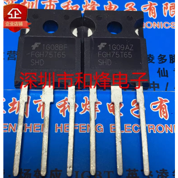 ชิ้นหลอดทรานซิสเตอร์ MOS 2 หลอด FGH75T65SHD FGH75T65SHDT FGH75T65SQD FGH75T65UPD FGH40T100SMD FGH40T