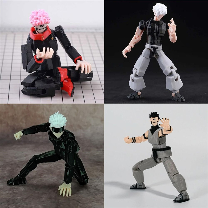 3D พิมพ์ Jujutsu Kaisen ตัวเลข Multi-Jointed Shapeshift Gojo Satoru ของเล่นรุ่น Ryomen Sukuna อะนิเมะ Mannequin ของขวัญสะสมสําหรับแฟนๆ