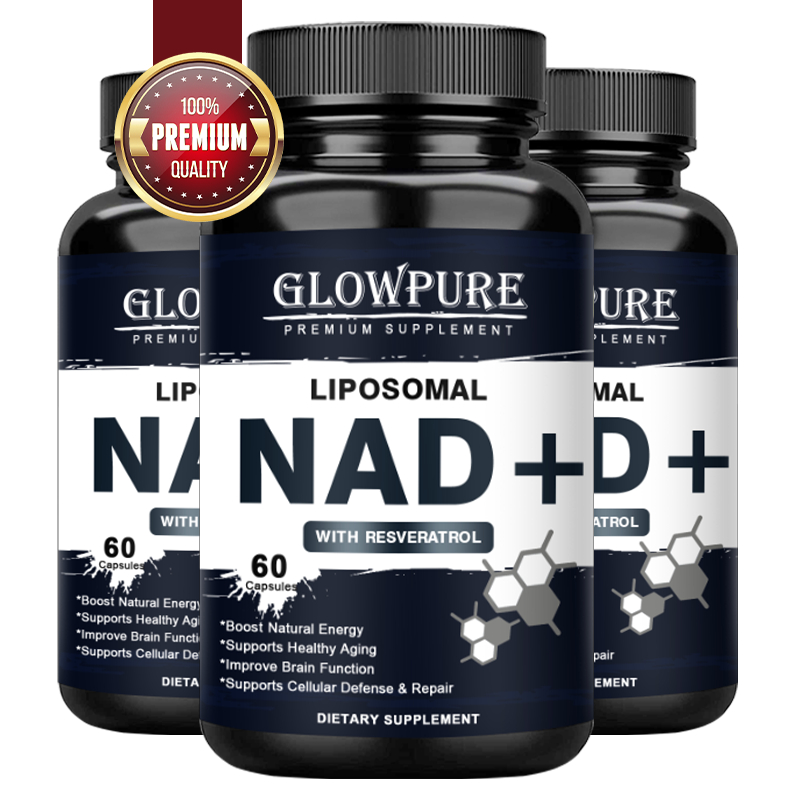 NAD+ พร้อมแคปซูล Resveratrol สําหรับสารต้านอนุมูลอิสระ, พลังงานเซลล์, รองรับริ้วรอยแห่งวัยเพื่อสุขภาพ