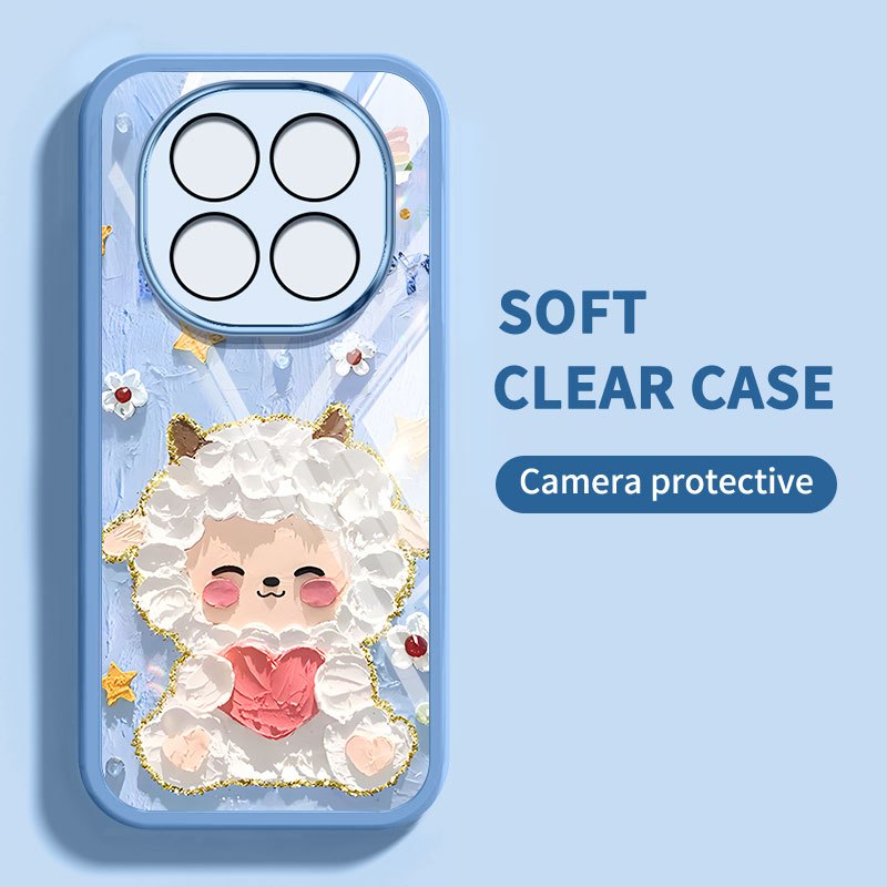 สําหรับ Xiaomi Redmi หมายเหตุ 14 Pro 5G 4G หมายเหตุ 14 Pro Plus Poco X7 Pro 5G Poco F7 5G M7 F7 Ultra Turbo 4 Pro K80 Pro Creative Animation ผีเสื้อกันกระแทกล้างโทรศัพท์ป้องกันกรณี