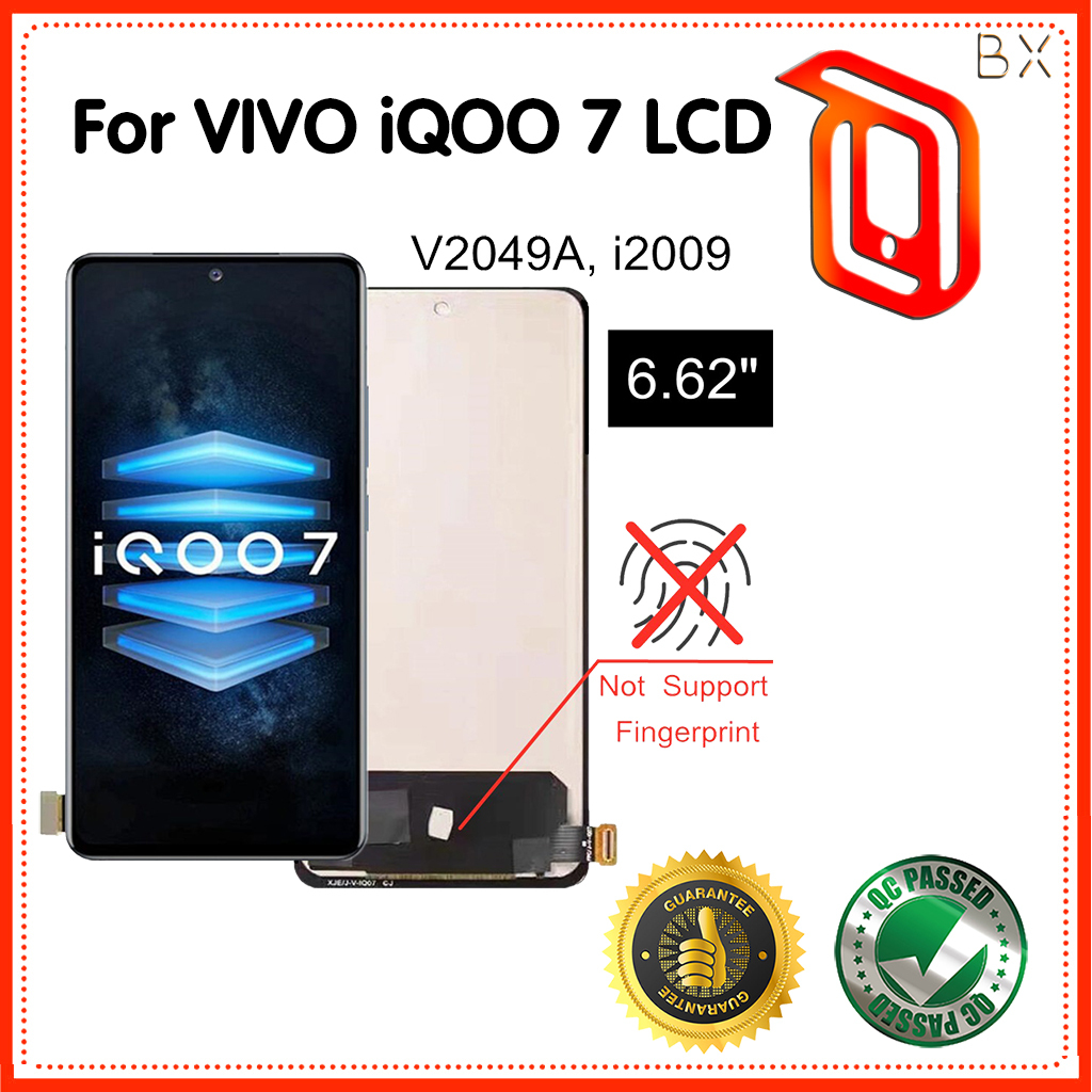TFT LCD สําหรับ Vivo IQOO 7 series จอแสดงผล LCD Touch Screen Digitizer Assembly Replacement