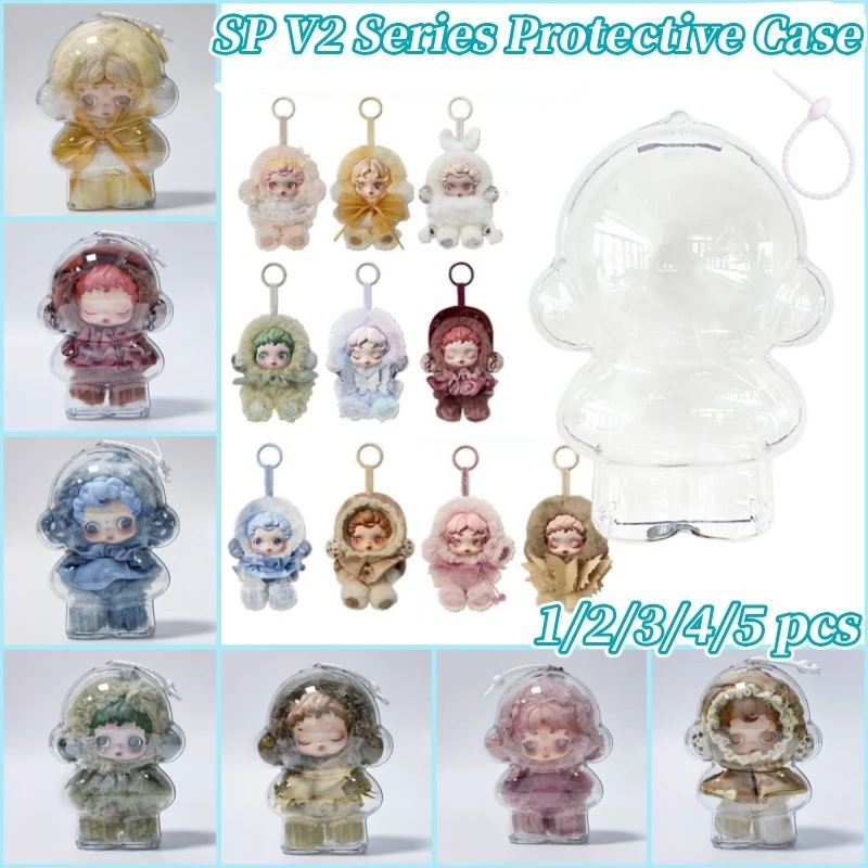 [COD/12H] SKULLPANDA V2 Series Cover Skullpanda Winter Symphony เคสใสป้องกัน SP Plush Cute Dolls Transparent Dustproof HD Shell Cover