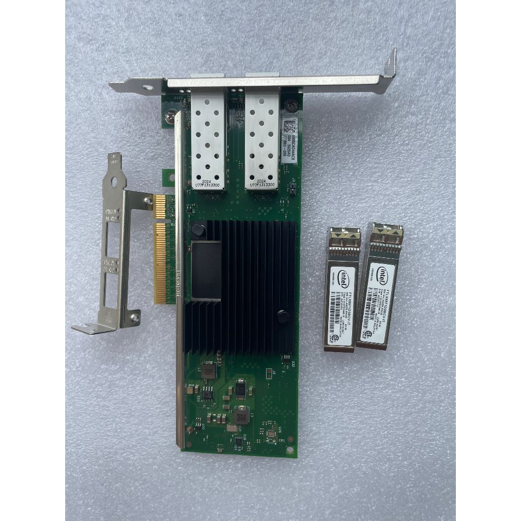 [สต๊อกพร้อม] intel X710DA2 สไตล์เดียวกัน Lenovo FRU00YK615, 7ZT7A00537 พอร์ตคู่ PCIE Mega SFP การ์ดเ
